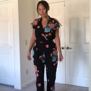 Zara floral jumpsuit